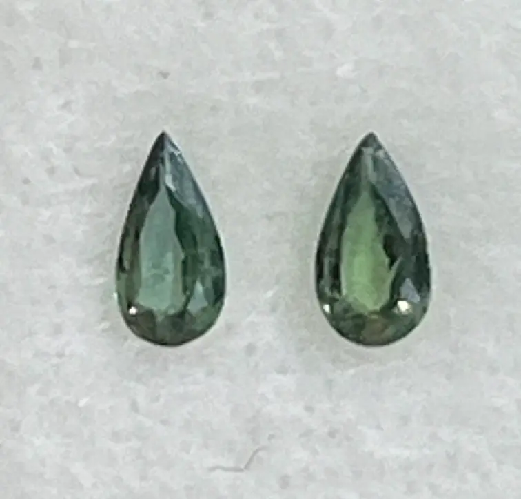 Rare Color Change Alexandrite Pear Pair 0.25ct