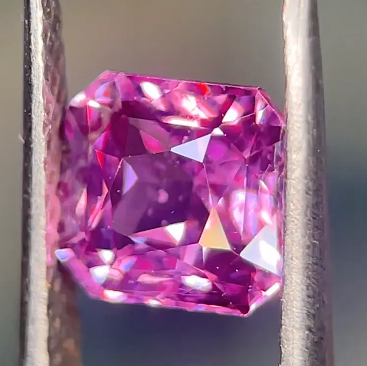 No Heat Asscher Pink Sapphire 1.16cts (Certified)