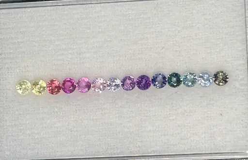 Natural Rainbow Sapphire Layout RD 3MM (NO BE)