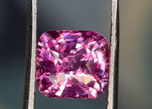 No Heat Cushion Pink Sapphire 1.28 cts (Certified)